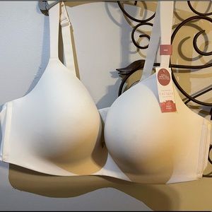 Cacique Off White Uplift Plunge 44D